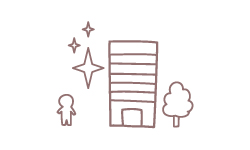 「快適に暮らせる」環境を提供する。 「快適に暮らせる」環境を提供する。