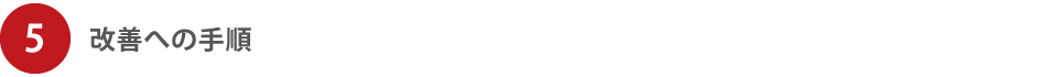 改善への手順 改善への手順